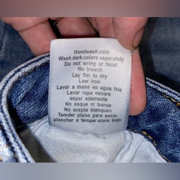 Judy Blue 3/26 Skinny Fit Distressed Raw Hem High Rise Blue Jeans Style JB8814 - Picture 8 of 9